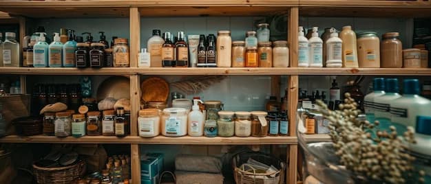 Tiendita del camping Los Llanos con productos frescos